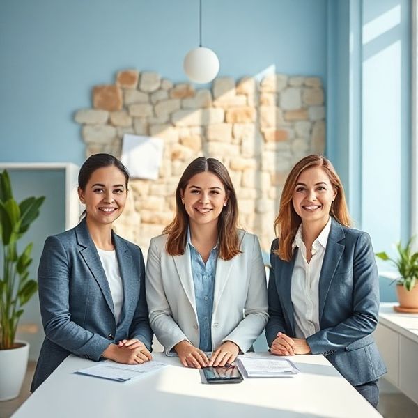 Mali računovodstveni tim od tri profesionalca u dalmatinskom uredu